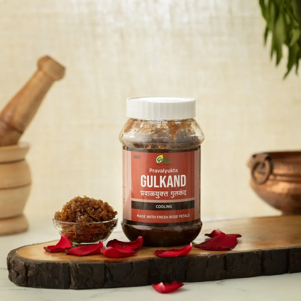 Gulkand Pravala yukta (200 Gm)- Green Pharmacy