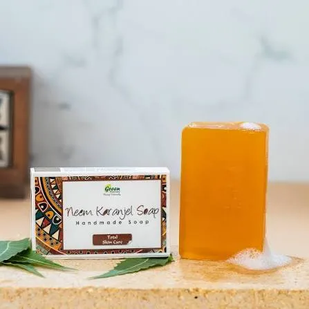 Neem Karanjel Handmade Soap- (75 gm)-Green Pharmacy